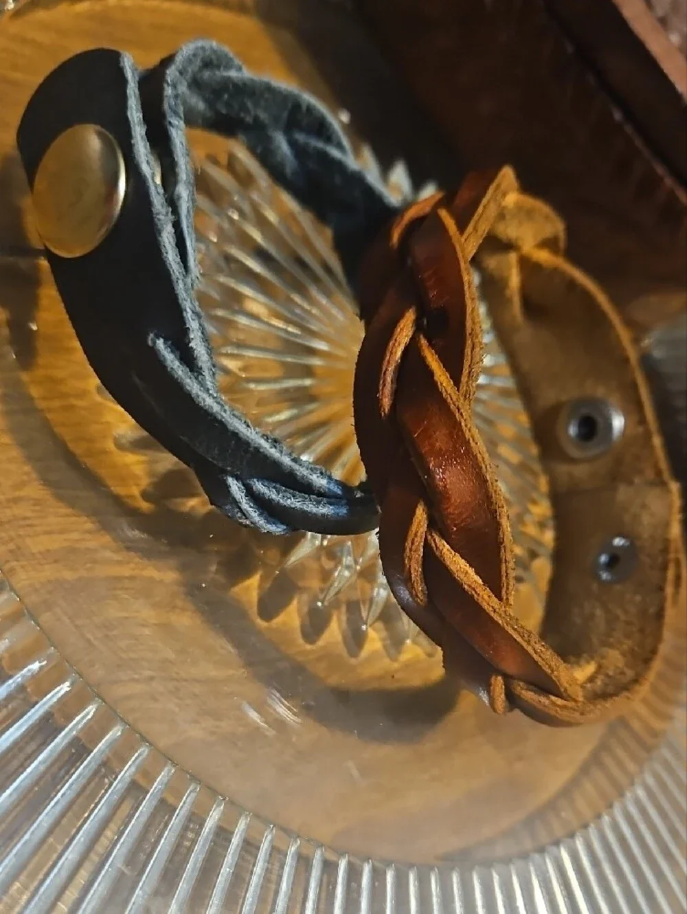 Hand Crafted Mystery Braid Genuine Leather Bracelet Snap Closure NEW CustomOrder
